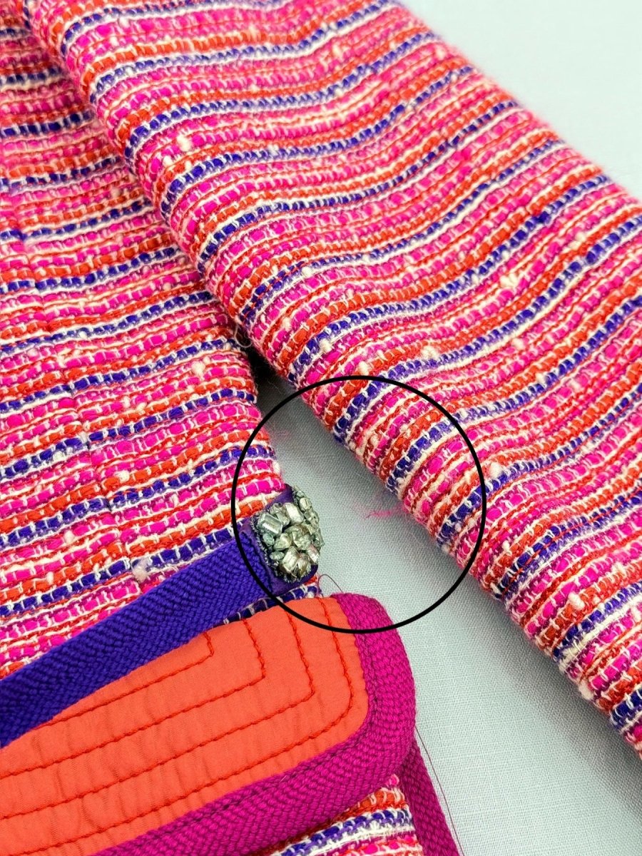 Pre - loved MARC JACOBS Pink Multicolor Tweed Size US 10 Jacket at Reems Closet