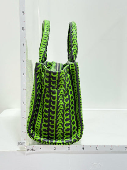 Pre - loved MARC JACOBS The Monogram Black & Green Tote Bag at Reems Closet