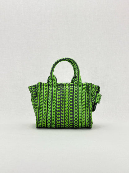 Pre - loved MARC JACOBS The Monogram Black & Green Tote Bag at Reems Closet