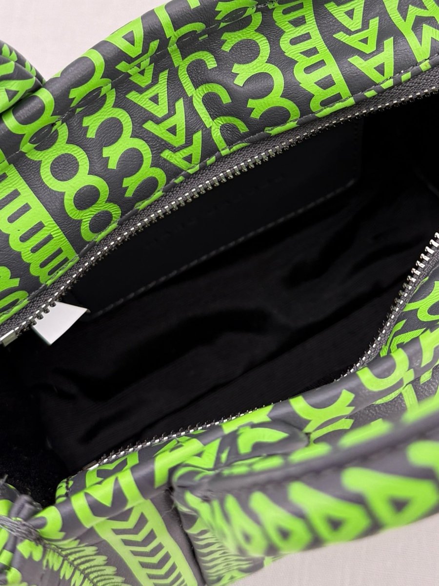 Pre - loved MARC JACOBS The Monogram Black & Green Tote Bag at Reems Closet