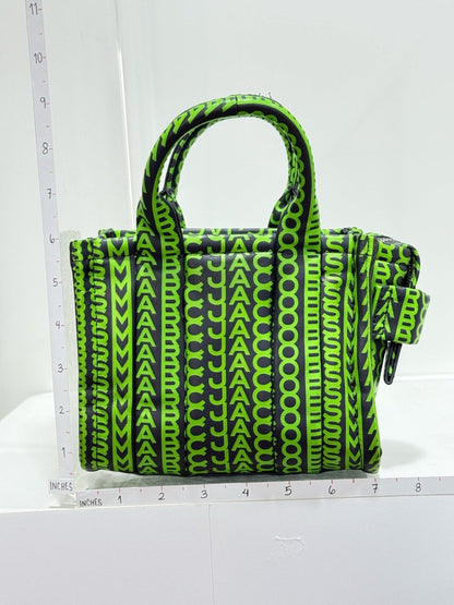 Pre - loved MARC JACOBS The Monogram Black & Green Tote Bag at Reems Closet