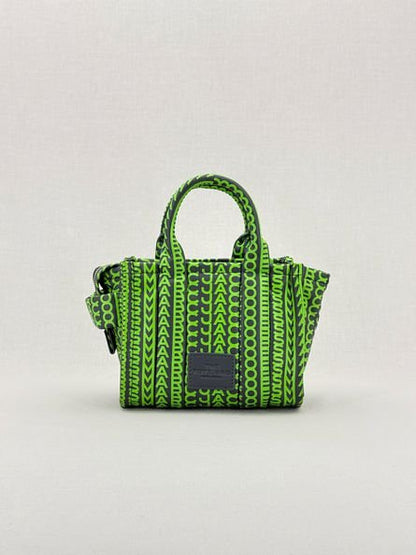 Pre - loved MARC JACOBS The Monogram Black & Green Tote Bag at Reems Closet