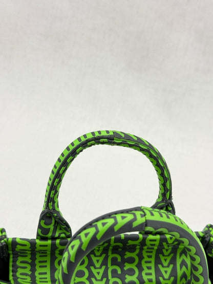 Pre - loved MARC JACOBS The Monogram Black & Green Tote Bag at Reems Closet