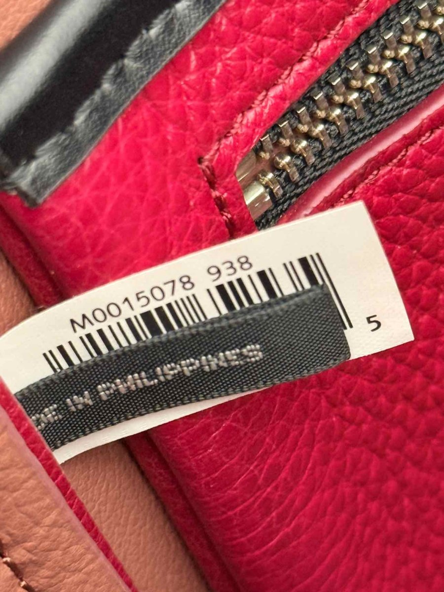 Pre - loved MARC JACOBS The Tag Tote Red Tote Bag at Reems Closet
