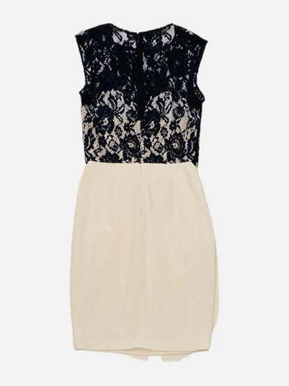 Pre - loved MARCHESA Black & Beige Lace Dress at Reems Closet