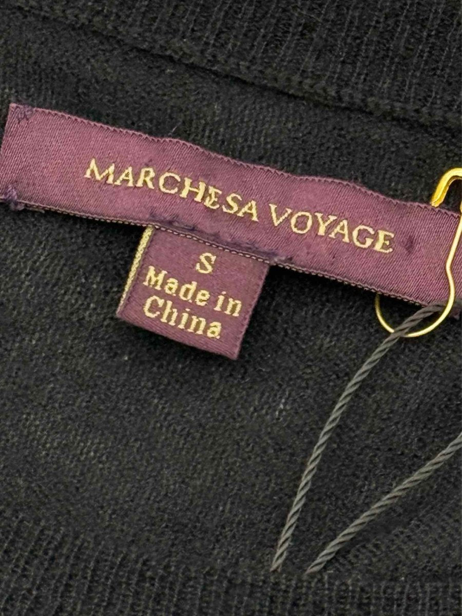 Pre - loved MARCHESA VOYAGE Black Multicolor Size Small Sweater at Reems Closet