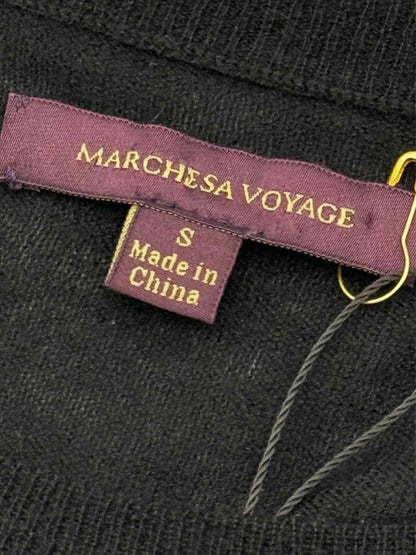Pre - loved MARCHESA VOYAGE Black Multicolor Size Small Sweater at Reems Closet