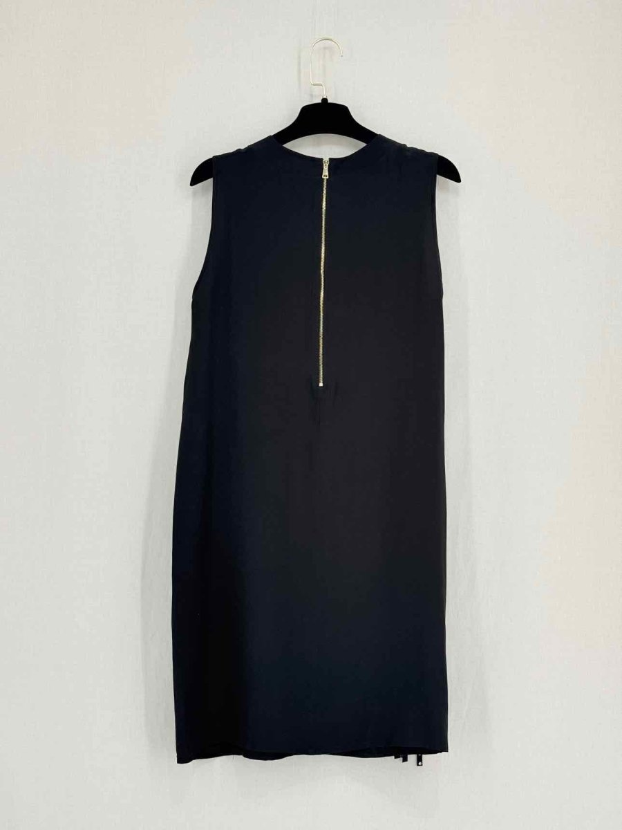 Pre - loved MARCOBOLOGNA Black Fringed Size US 8 Short Dress at Reems Closet