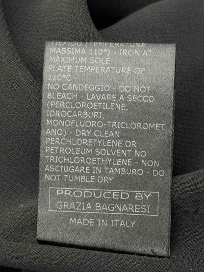 Pre - loved MARCOBOLOGNA Black Fringed Size US 8 Short Dress at Reems Closet