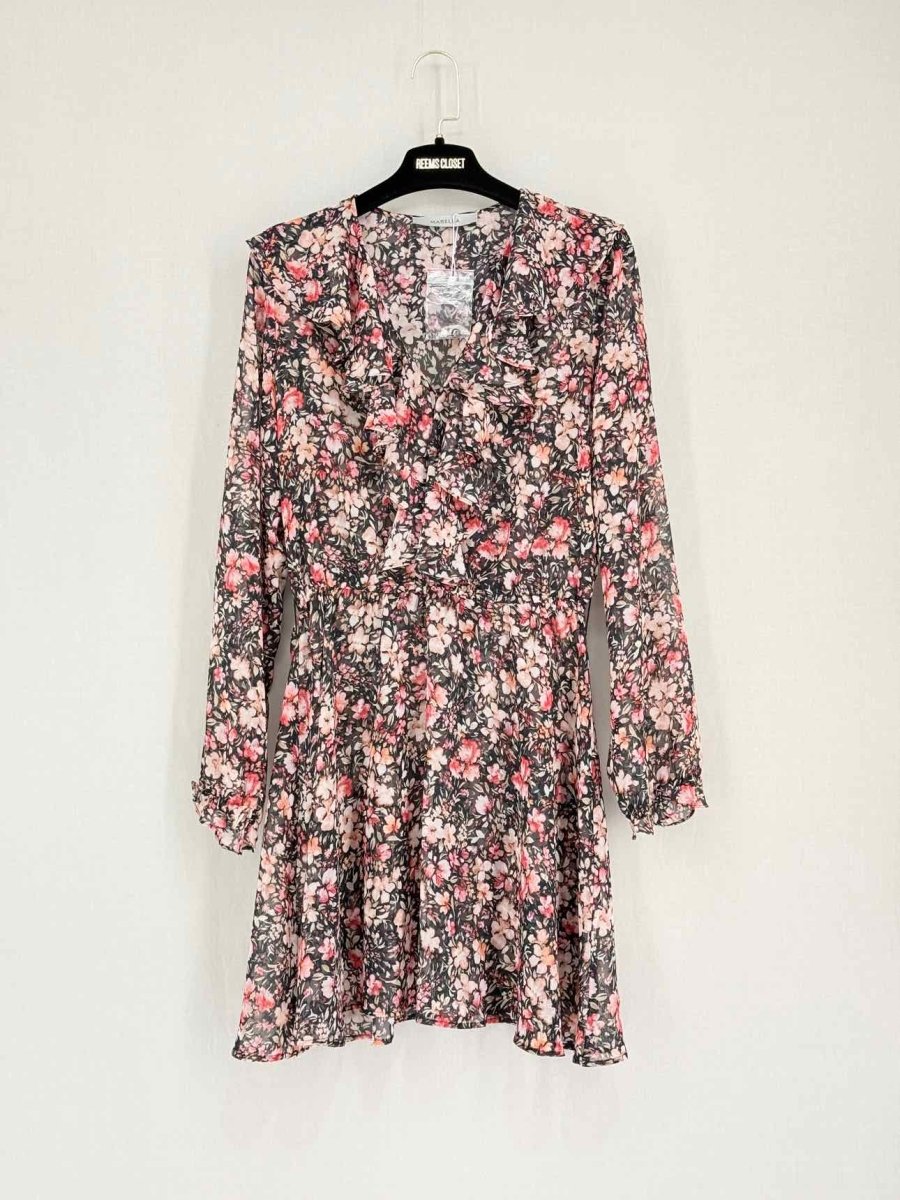 Pre-loved MARELLA Pink Multicolor Size Small Short Dress at Reems Closet