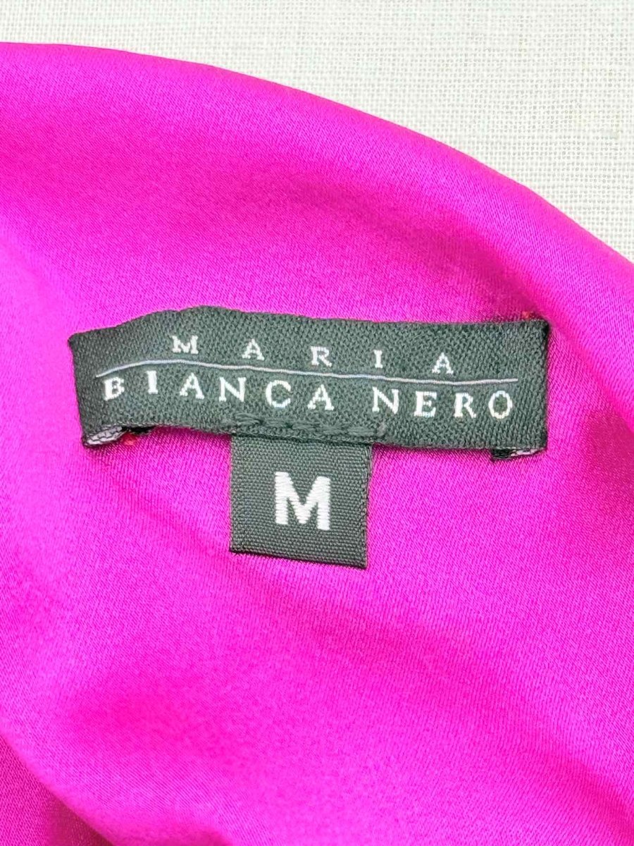 Pre - loved MARIA BIANCA NERO Red & Pink Size Medium Midi Dress at Reems Closet