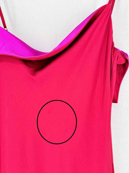 Pre - loved MARIA BIANCA NERO Red & Pink Size Medium Midi Dress at Reems Closet