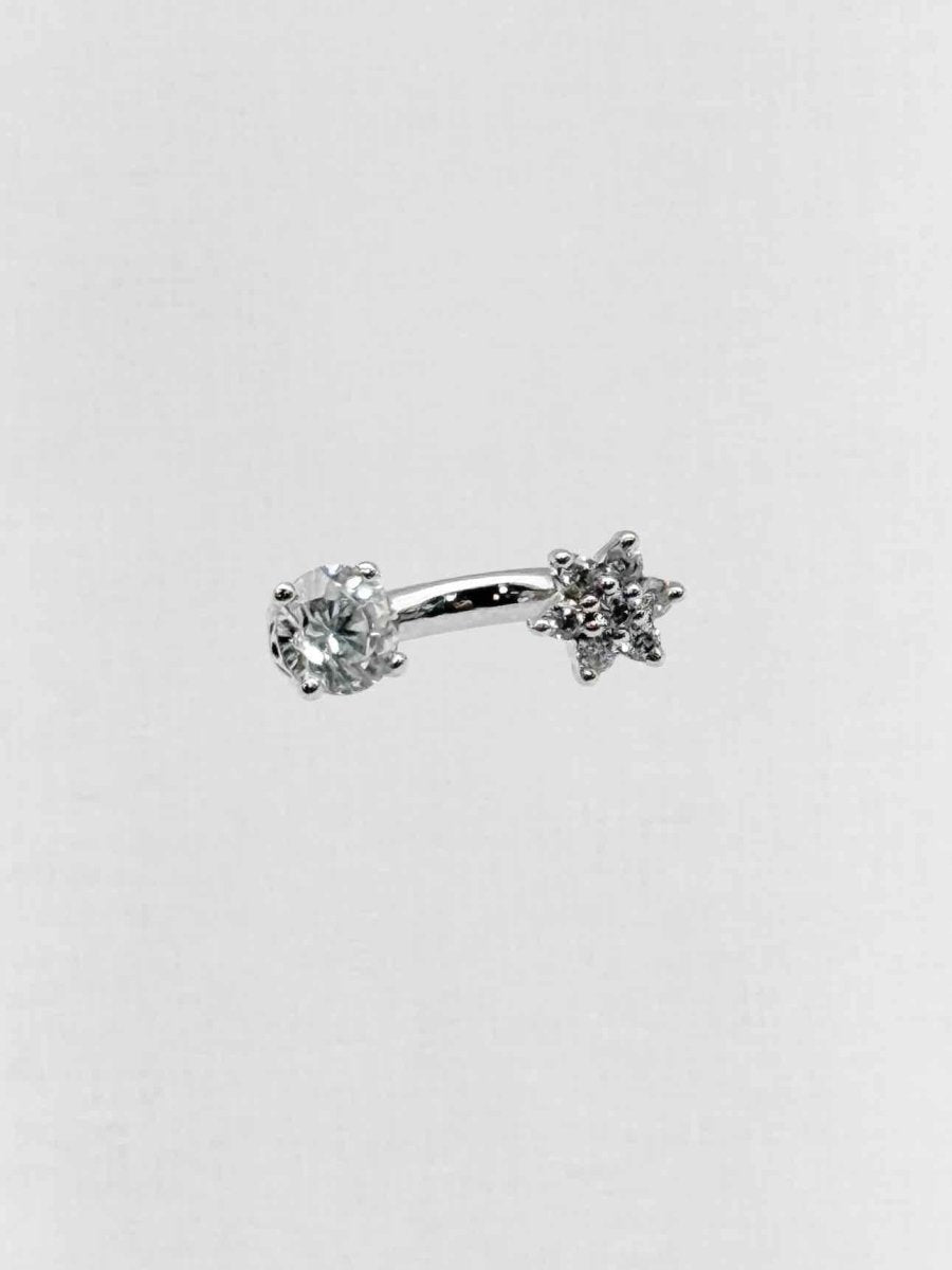 Pre - loved MARIA TASH Diamond Flower &amp; Scallop Set Earring at Reems Closet