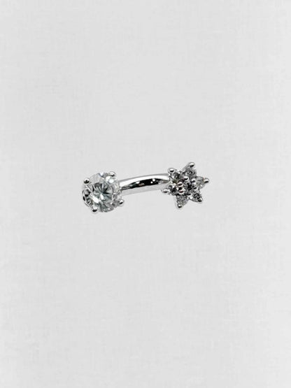 Pre - loved MARIA TASH Diamond Flower &amp; Scallop Set Earring at Reems Closet