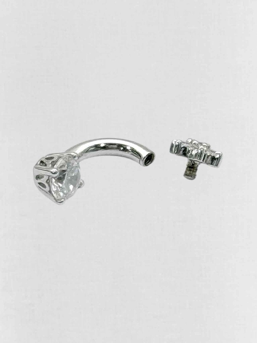 Pre - loved MARIA TASH Diamond Flower &amp; Scallop Set Earring at Reems Closet