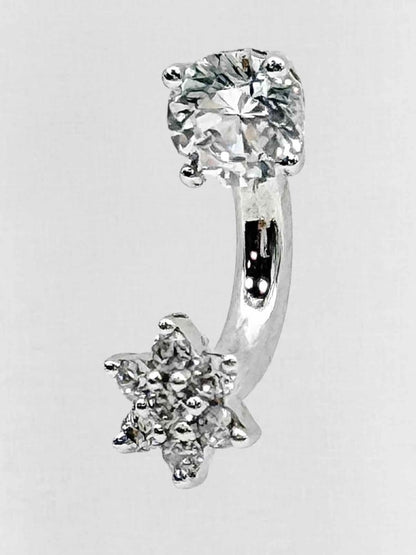 Pre - loved MARIA TASH Diamond Flower &amp; Scallop Set Earring at Reems Closet