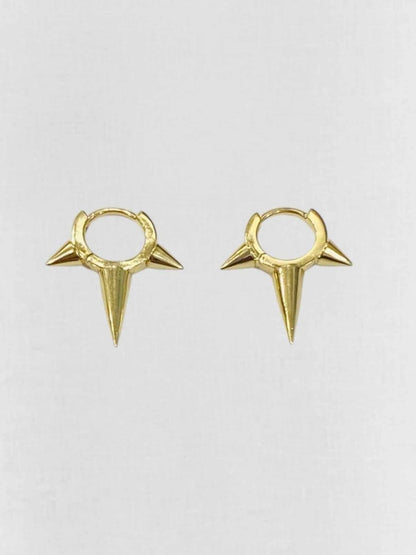 Pre - loved MARIA TASH Triple Spike Huggie Earrings at Reems Closet