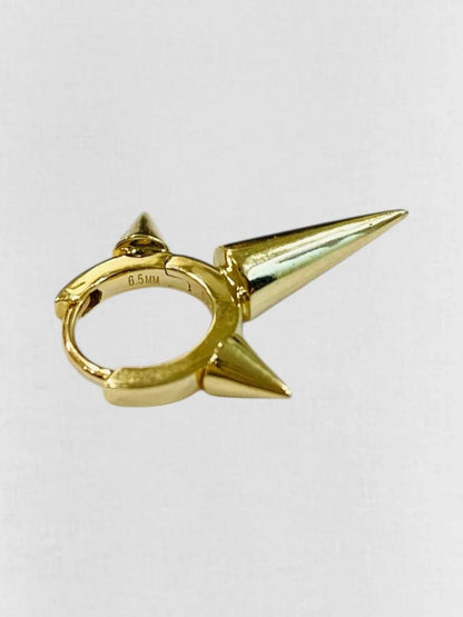 Pre - loved MARIA TASH Triple Spike Huggie Earrings at Reems Closet