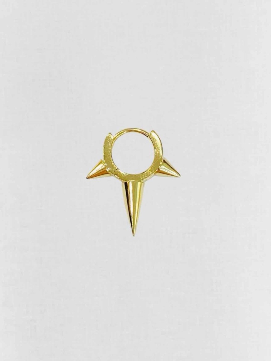 Pre - loved MARIA TASH Triple Spike Huggie Earrings at Reems Closet