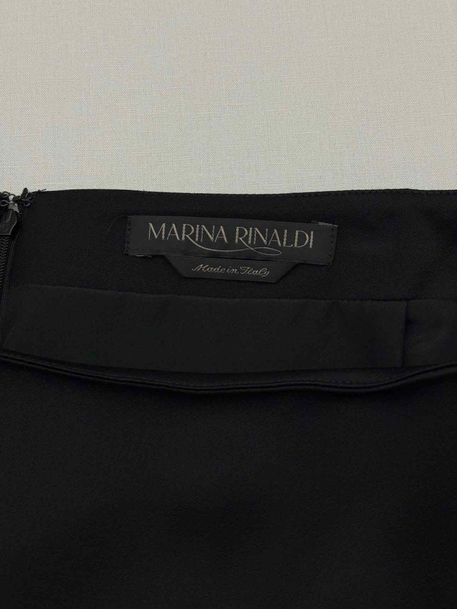 Pre-loved MARINA RINALDI Black Size Large Long Skirt at Reems Closet