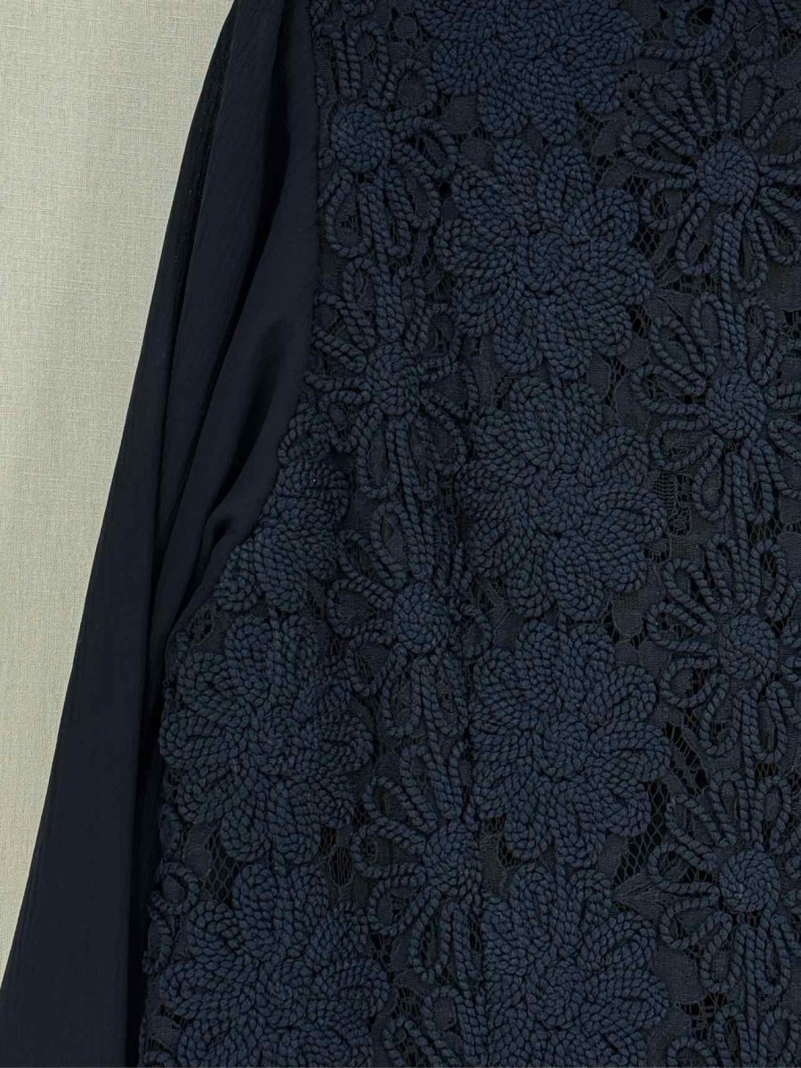 Pre-loved MARINA RINALDI Blue Size Large Knee Length Dress at Reems Closet