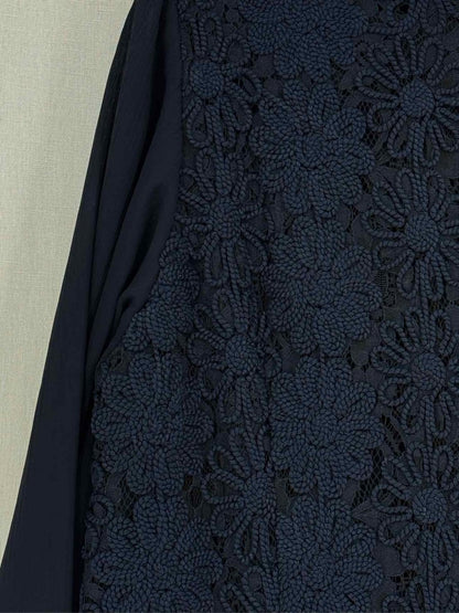 Pre-loved MARINA RINALDI Blue Size Large Knee Length Dress at Reems Closet