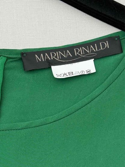 Pre-loved MARINA RINALDI Green Size Large Midi Dress at Reems Closet