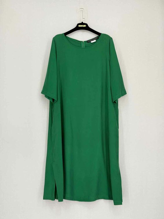 Pre-loved MARINA RINALDI Green Size Large Midi Dress at Reems Closet