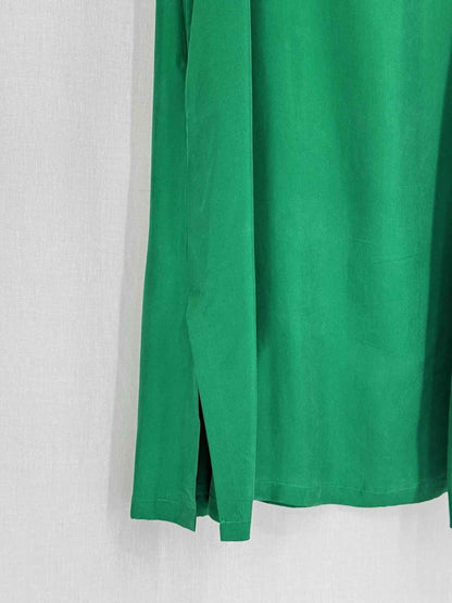 Pre-loved MARINA RINALDI Green Size Large Midi Dress at Reems Closet