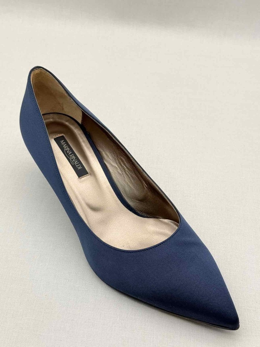 Pre-loved MARINA RINALDI Navy Blue Size EU 40 Pumps at Reems Closet