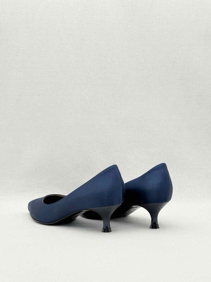 Pre-loved MARINA RINALDI Navy Blue Size EU 40 Pumps at Reems Closet