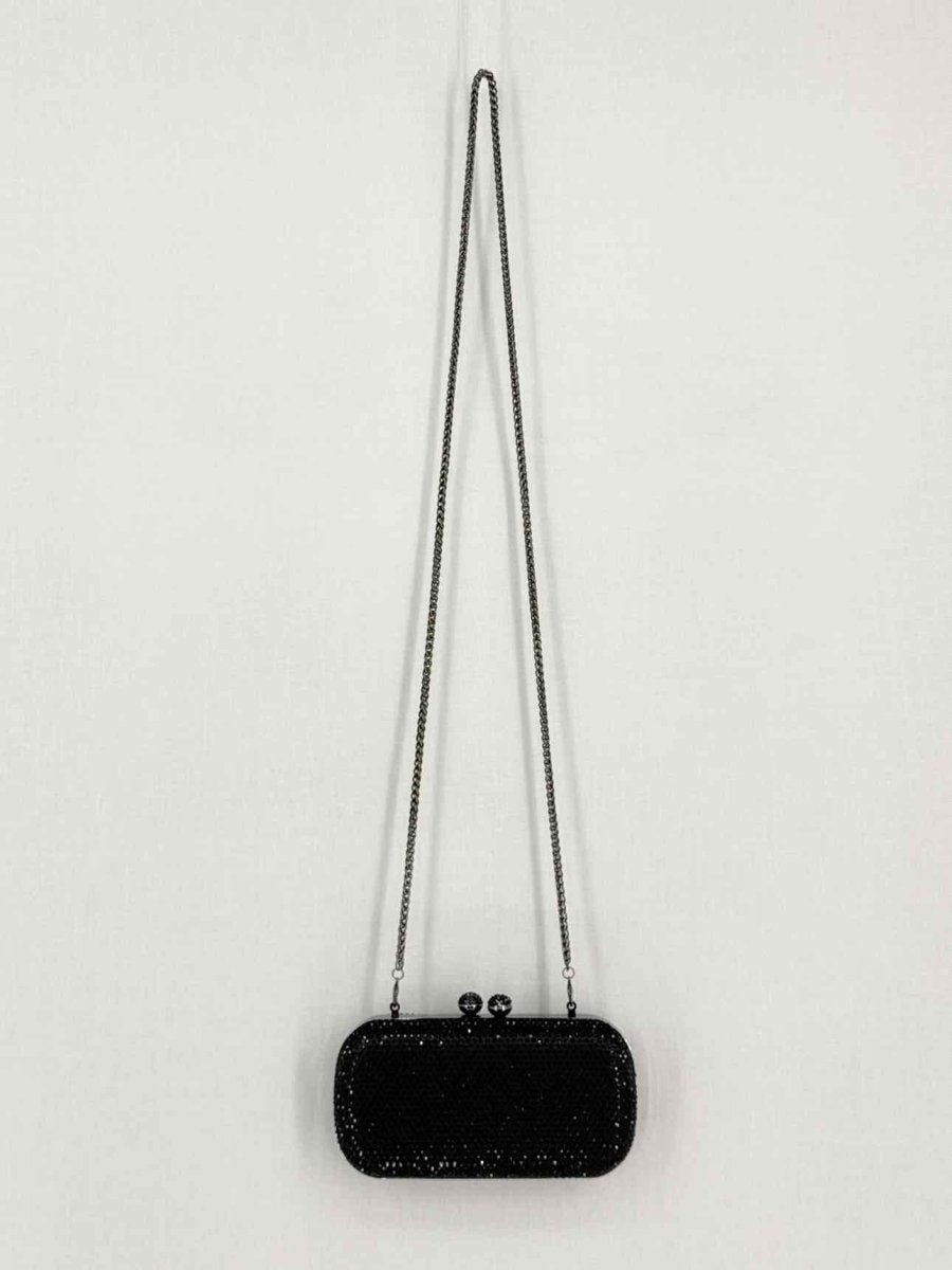 Pre-loved MARINA RINALDI Saetta Black Clutch at Reems Closet