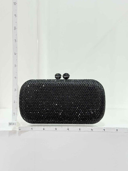 Pre-loved MARINA RINALDI Saetta Black Clutch at Reems Closet