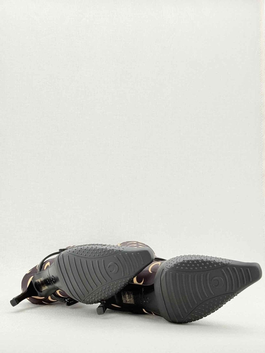 Pre - loved MARINE SERRE Brown Printed Size EU 37 Knee High Boots at Reems Closet