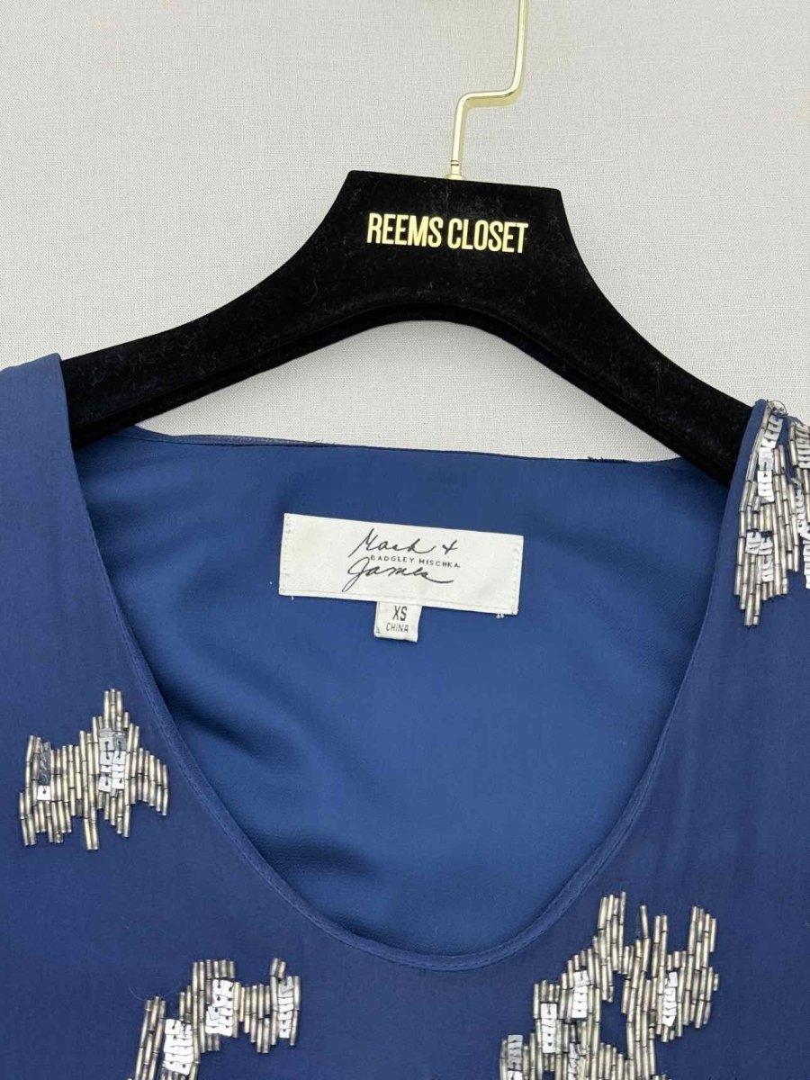 Pre-loved MARK & JAMES Navy Blue Size XSmall Short Dress at Reems Closet