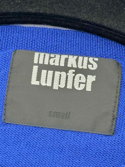 Pre - loved MARKUS LUPFER Blue Printed Size Small Jumper at Reems Closet