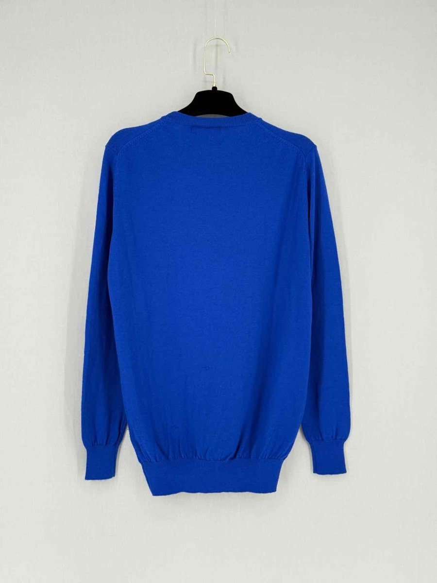 Pre - loved MARKUS LUPFER Blue Printed Size Small Jumper at Reems Closet