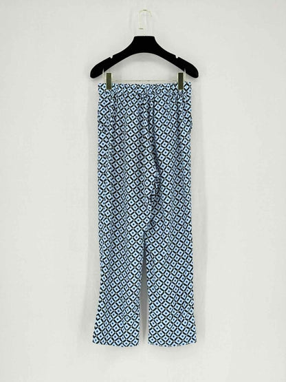 Pre - loved MARNI Blue Multicolor Printed Size US 0 Pants at Reems Closet
