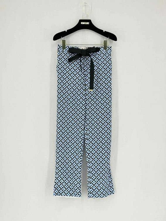 Pre - loved MARNI Blue Multicolor Printed Size US 0 Pants at Reems Closet