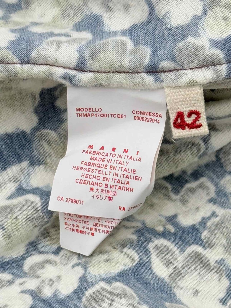Pre-loved MARNI Commessa White Multicolor Size US 6 Top at Reems Closet