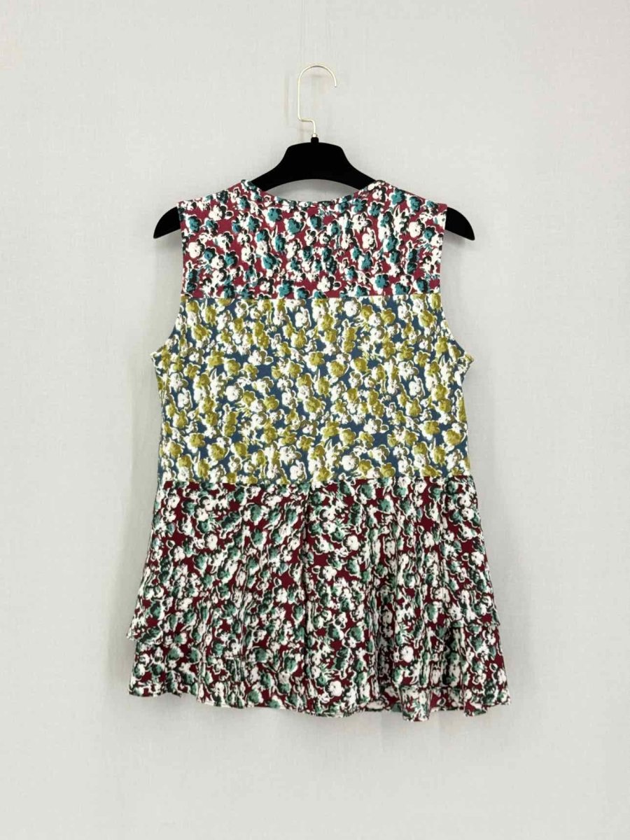 Pre-loved MARNI Commessa White Multicolor Size US 6 Top at Reems Closet