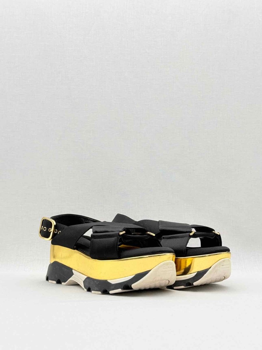 Pre - loved MARNI Criss Cross Black Size EU 36 Sandals at Reems Closet