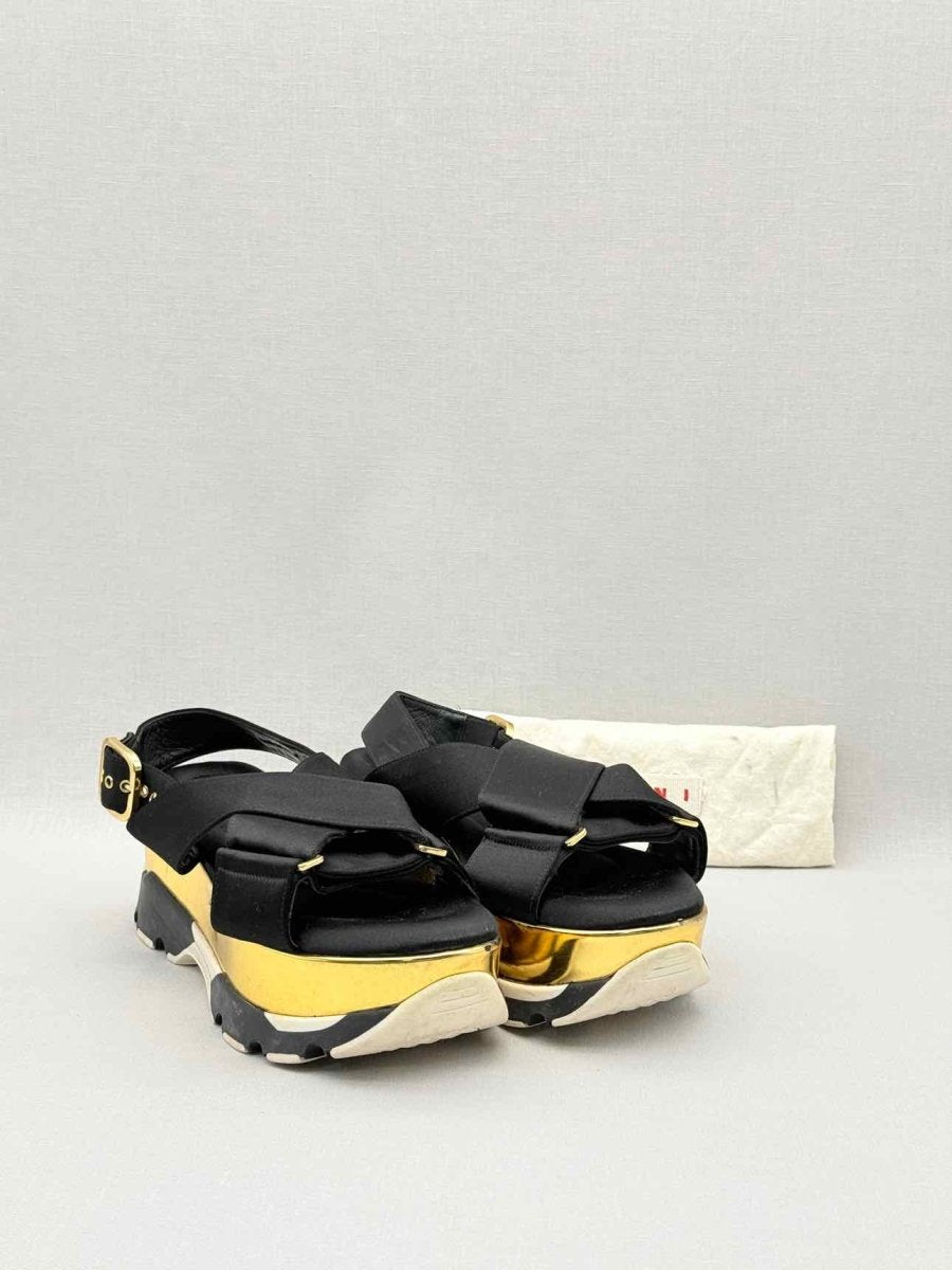 Pre - loved MARNI Criss Cross Black Size EU 36 Sandals at Reems Closet