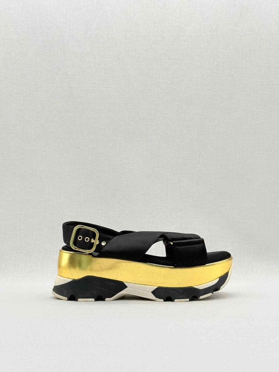 Pre - loved MARNI Criss Cross Black Size EU 36 Sandals at Reems Closet