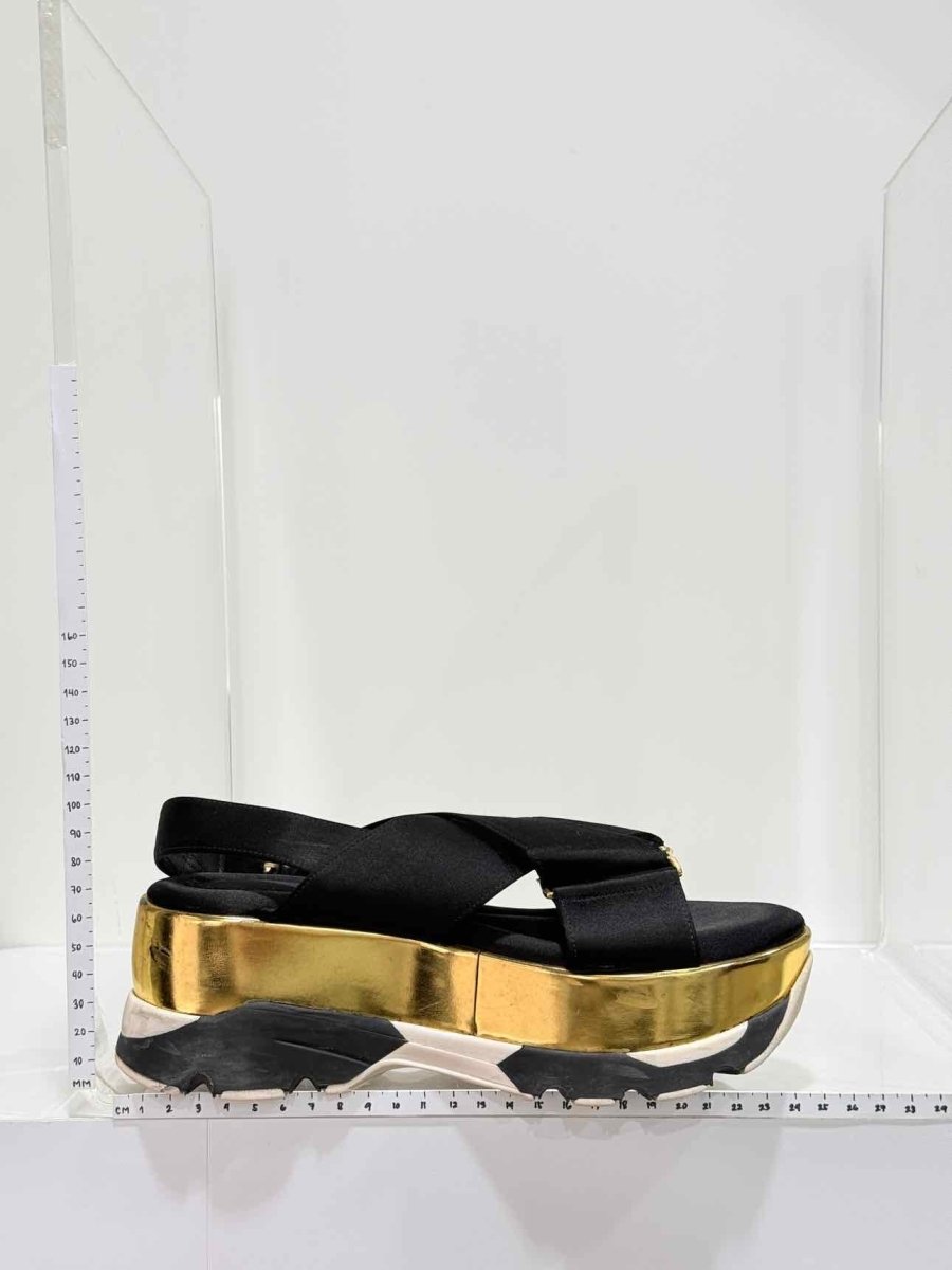 Pre - loved MARNI Criss Cross Black Size EU 36 Sandals at Reems Closet