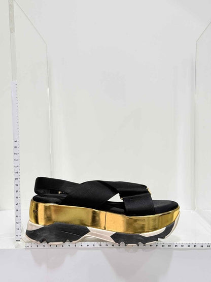 Pre - loved MARNI Criss Cross Black Size EU 36 Sandals at Reems Closet