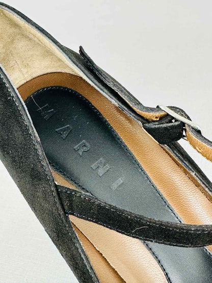 Pre - loved MARNI Mary Jane Black Size EU 38 Pumps at Reems Closet
