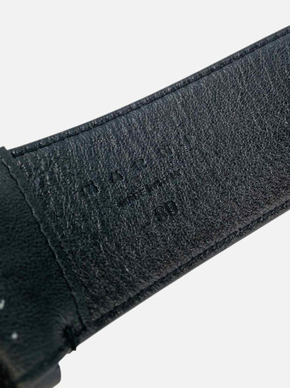 Pre - loved MARNI Metal Eyelet Black Belt at Reems Closet