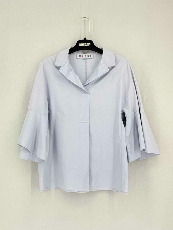Pre-loved MARNI Pale Blue Size US 4 Blouse at Reems Closet