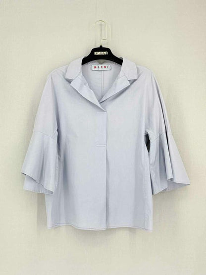 Pre-loved MARNI Pale Blue Size US 4 Blouse at Reems Closet